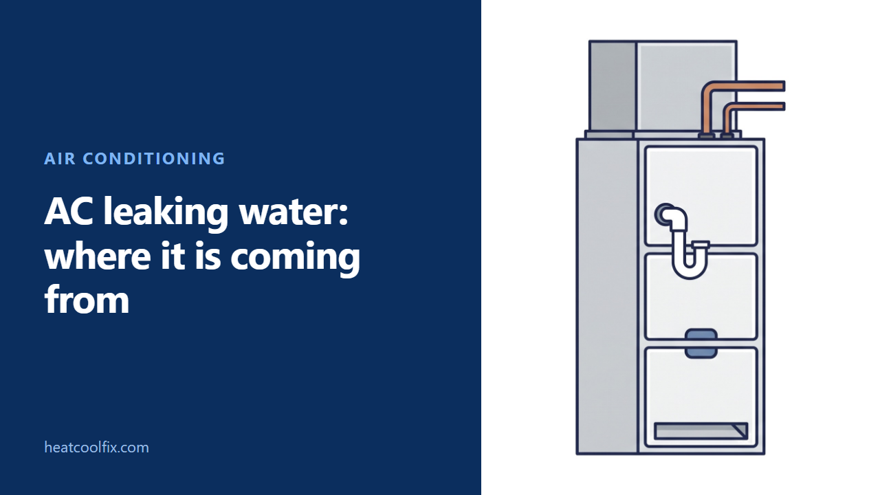 AC Leaking Water: Where It Is Coming From, in Order