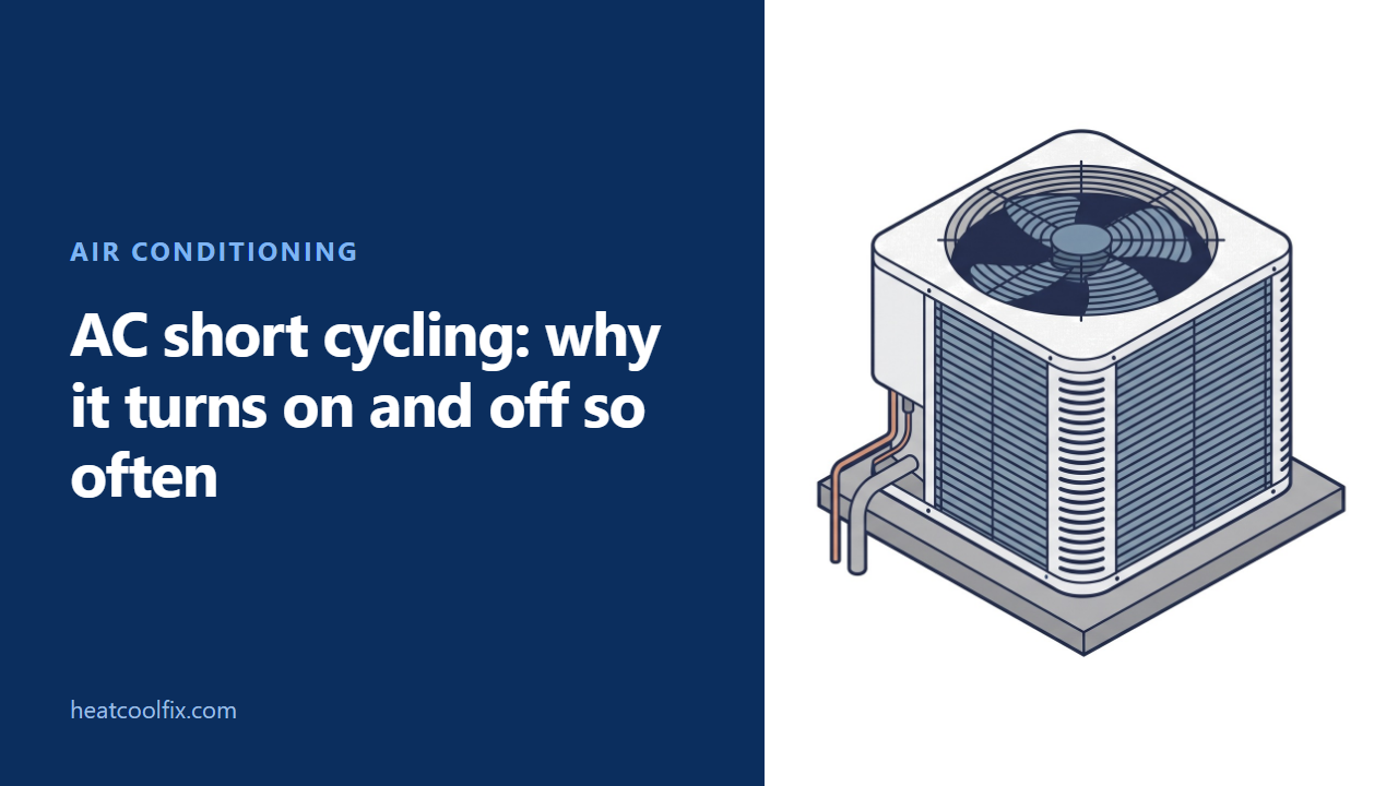 AC Short Cycling: Why It Turns On and Off So Often