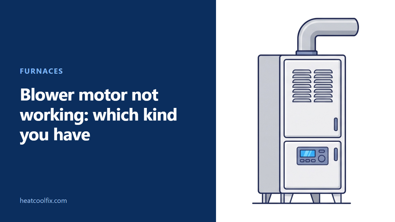 Blower Motor Not Working: Which Kind You Have