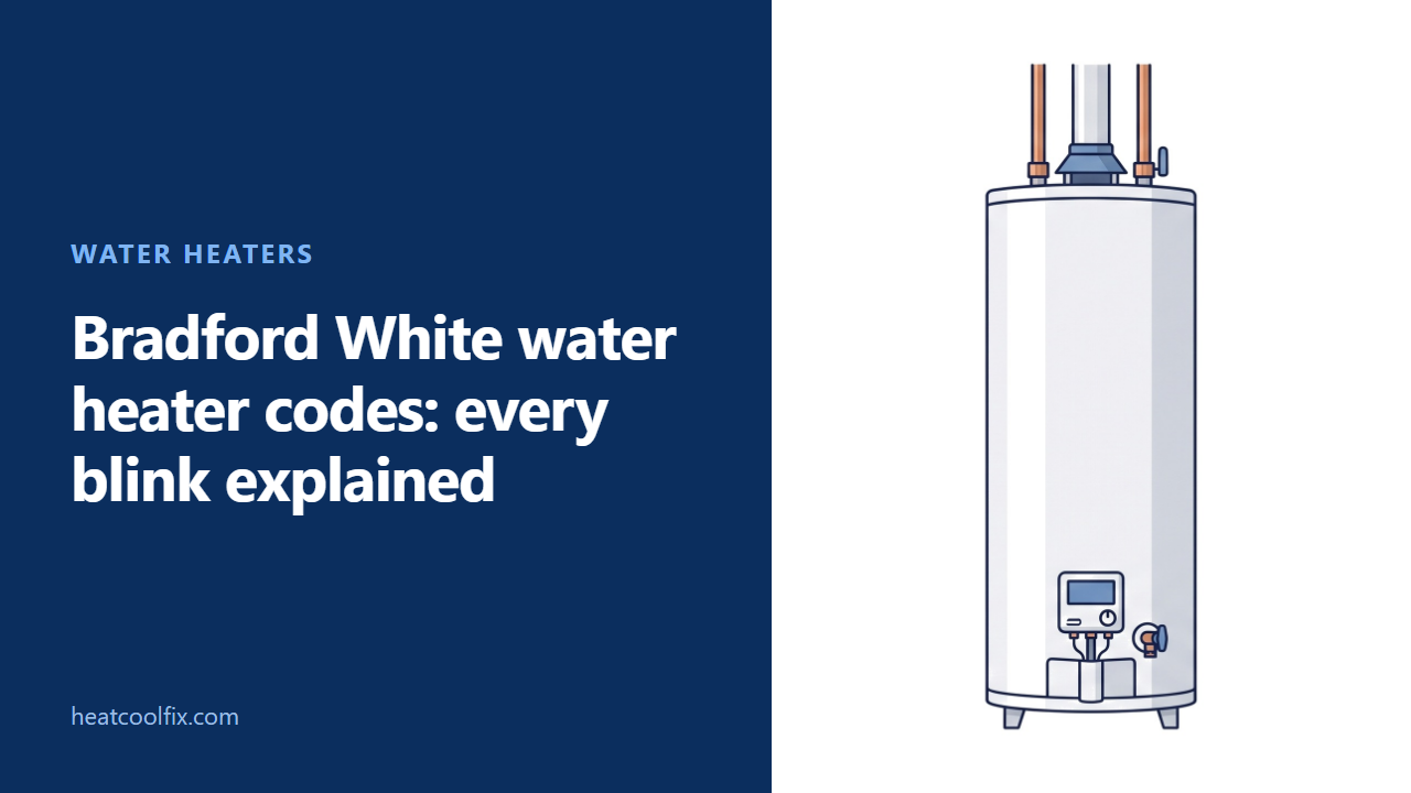Bradford White Water Heater Codes: Every Blink Explained