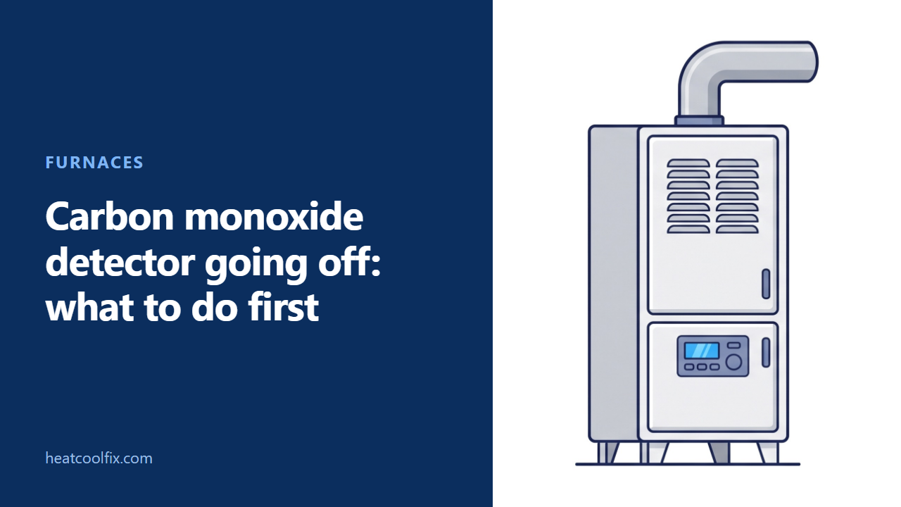 Carbon Monoxide Detector Going Off: What to Do First