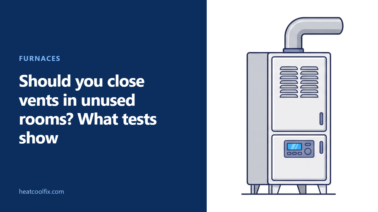Should You Close Vents in Unused Rooms? What Tests Show