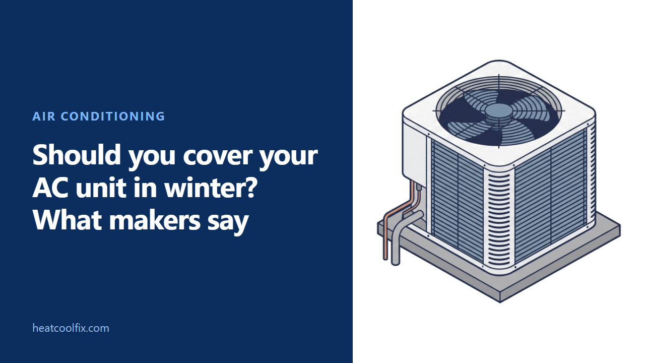 Should You Cover Your AC Unit in Winter? What Makers Say