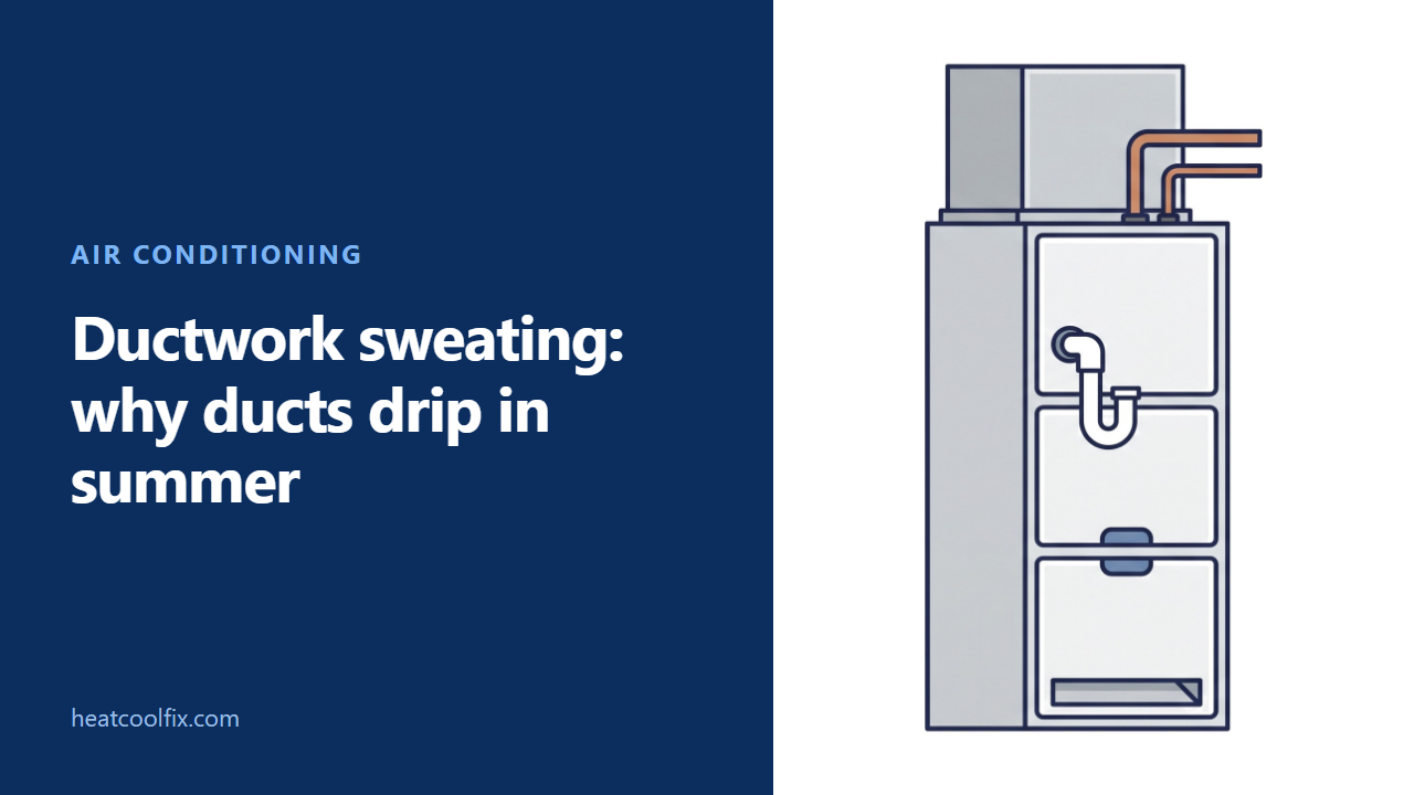 Ductwork Sweating: Why Ducts Drip in Summer