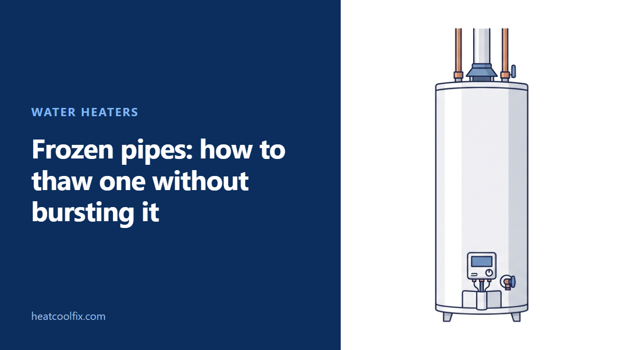 Frozen Pipes: How to Thaw One Without Bursting It