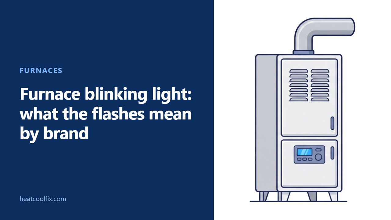 Furnace Blinking Light: What the Flashes Mean by Brand