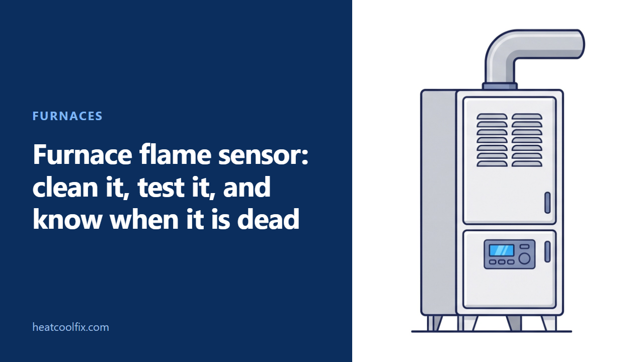 Furnace Flame Sensor: Clean It, Test It, Replace It