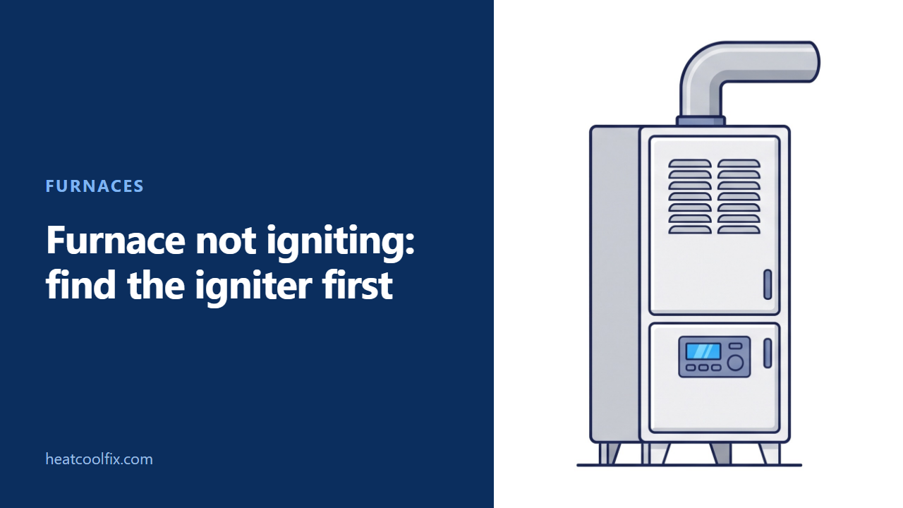 Furnace Not Igniting: Which Igniter You Have and Why