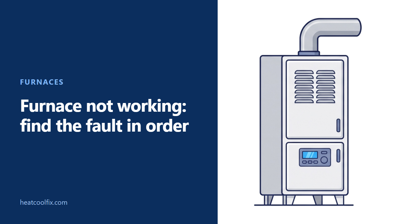 Furnace Not Working: Find the Fault Before You Call