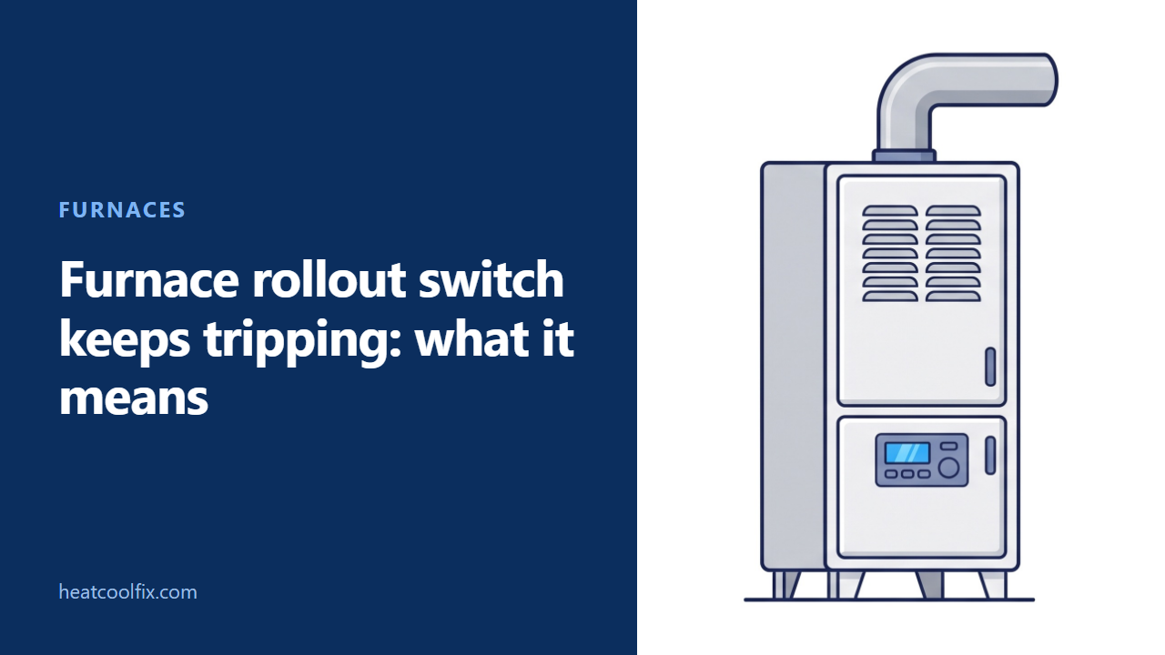 Furnace Rollout Switch Keeps Tripping: What It Means