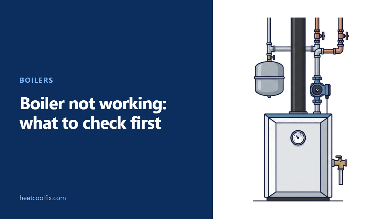 Boiler Not Working: What to Check First, From the Manuals