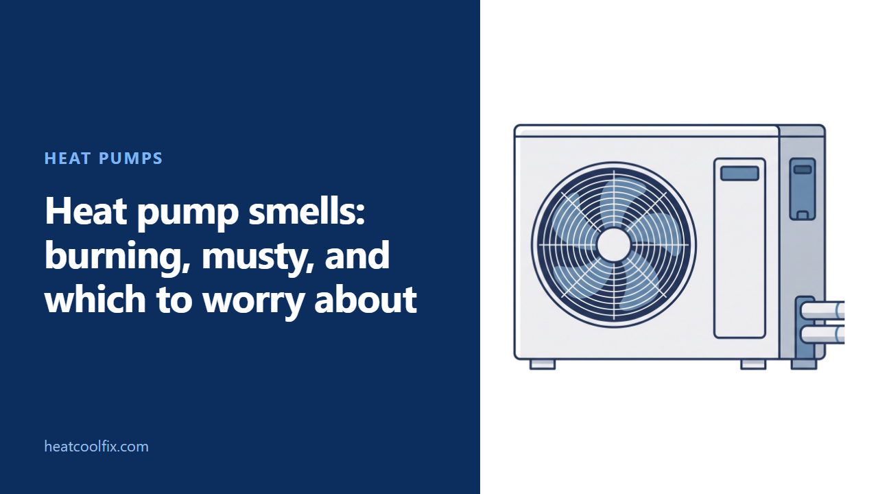 Heat Pump Smells Like Burning or Musty: What Each Means
