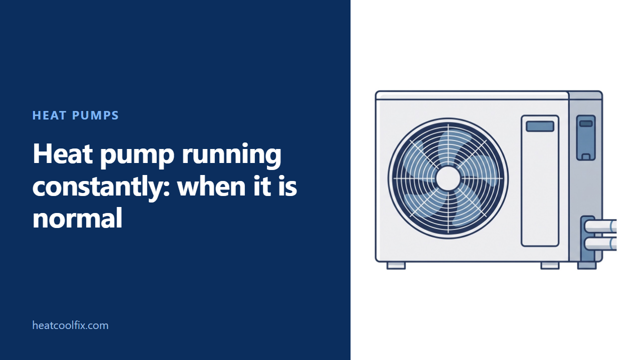 Heat Pump Running Constantly: When It Is Normal