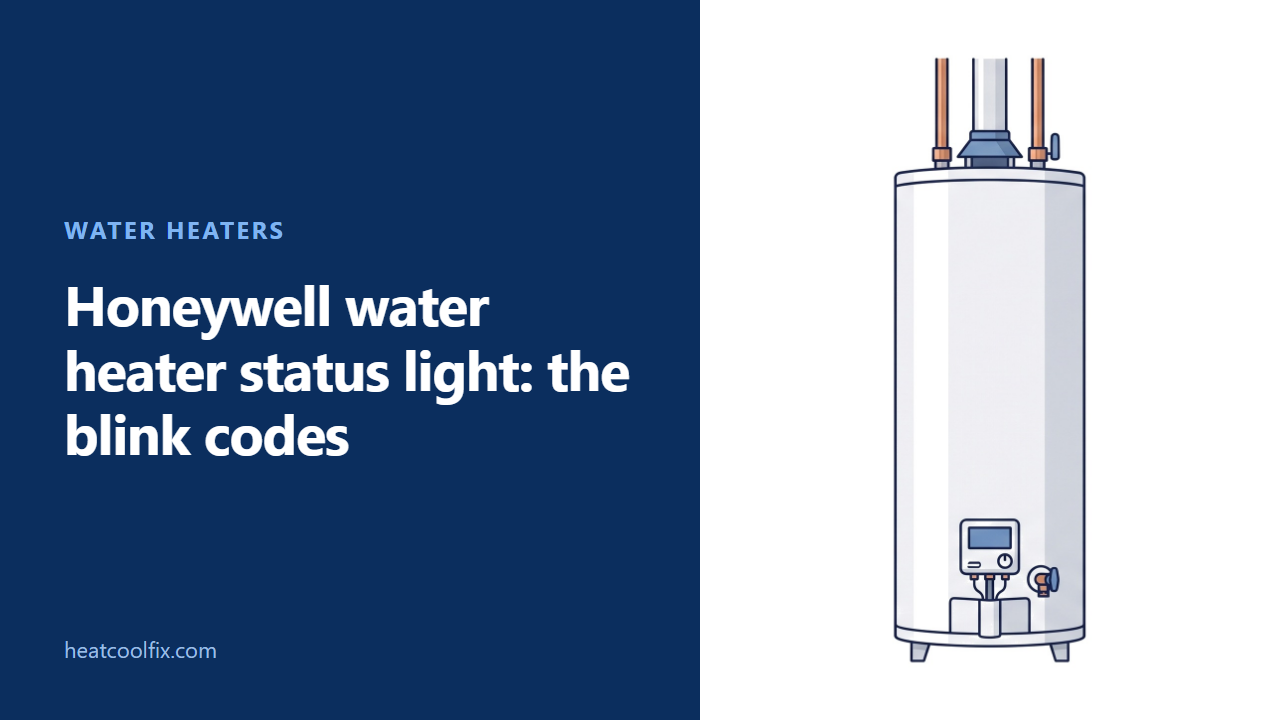 Honeywell Water Heater Status Light: The Blink Codes