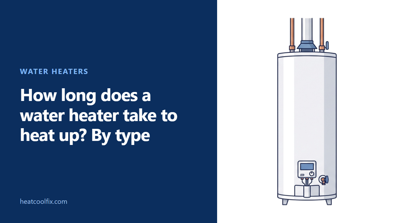 How Long Does a Water Heater Take to Heat Up? By Type