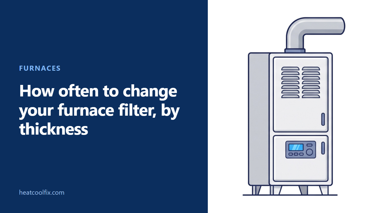 How Often to Change Your Furnace Filter, by Thickness