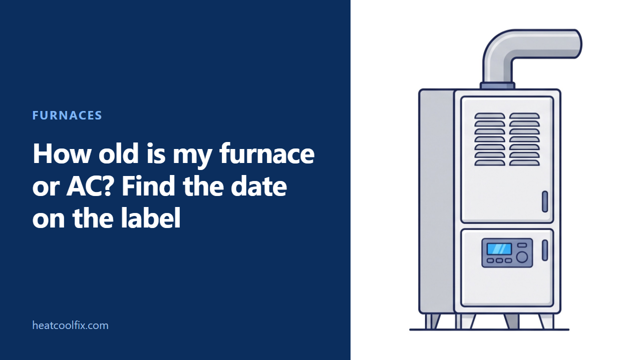 How Old Is My Furnace or AC? Find the Date on the Label