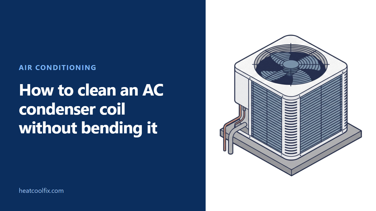 How to Clean an AC Condenser Coil Without Bending It