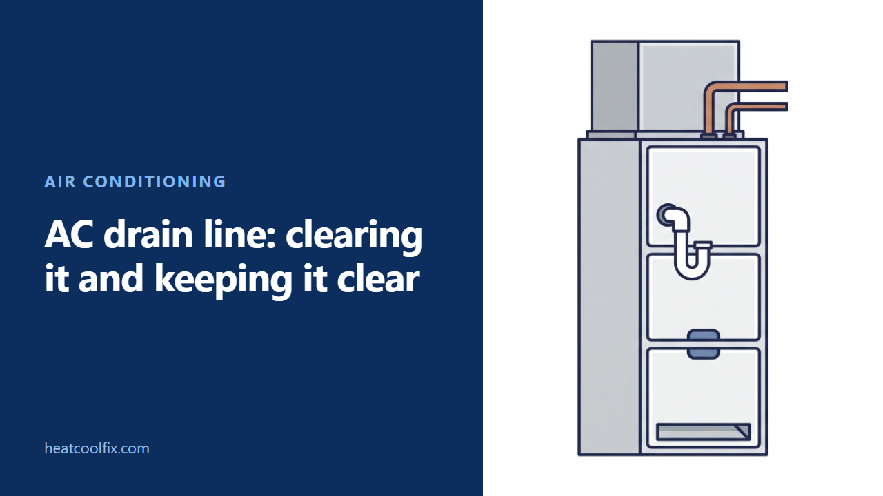 How to Clean an AC Drain Line, and What to Pour In
