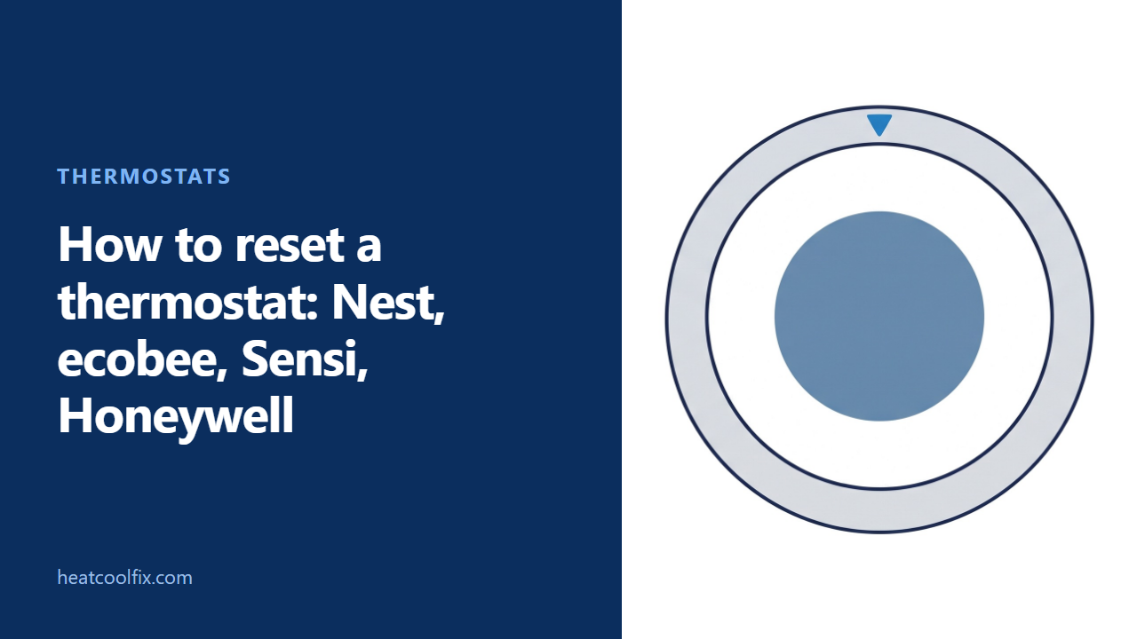 How to Reset a Thermostat: Nest, ecobee, Sensi, Honeywell