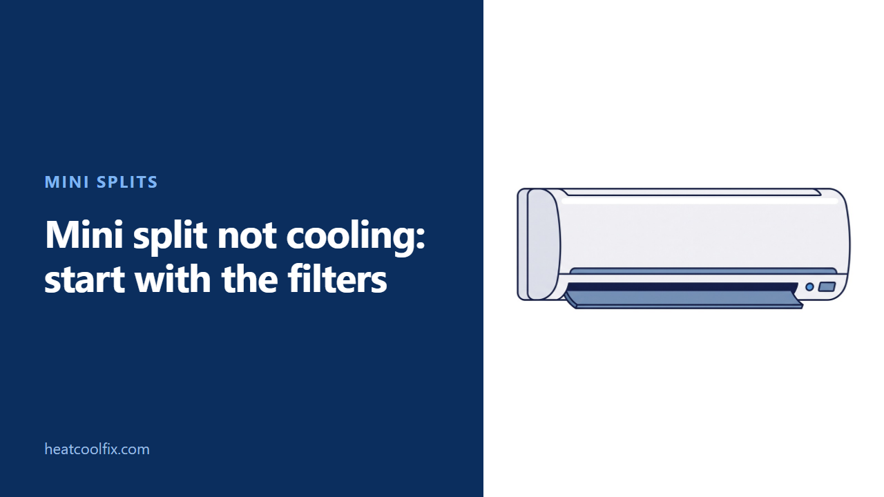 Mini Split Not Cooling: The Filters, Then the Rest