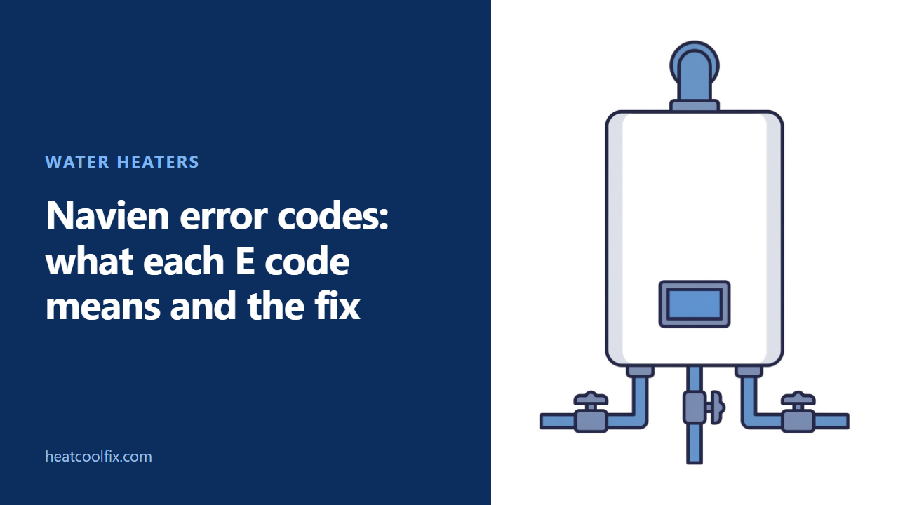 Navien Error Codes: What Each E Code Means and the Fix