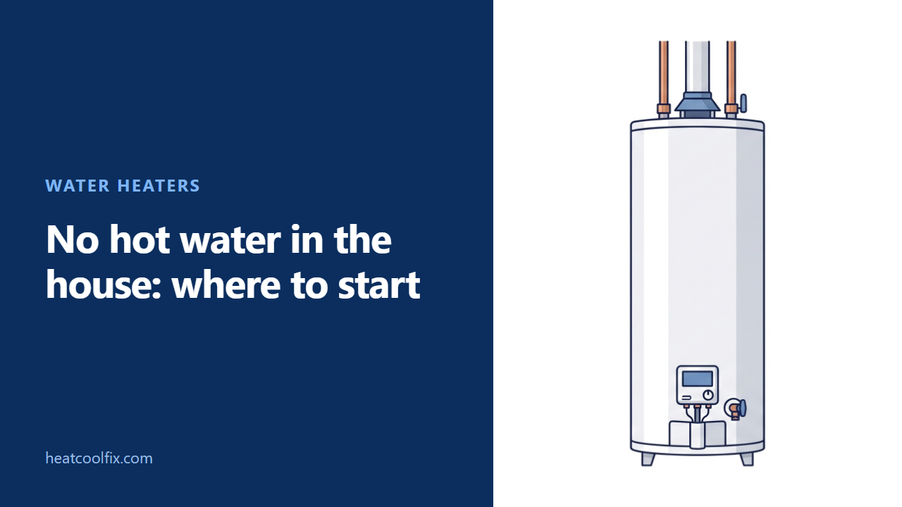 No Hot Water in the House: Find It in Ten Minutes
