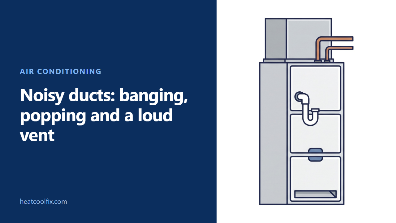 Noisy Ducts: Banging, Popping and a Loud Vent