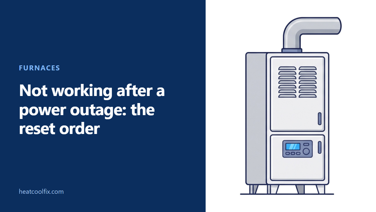 Not Working After a Power Outage: The Reset Order