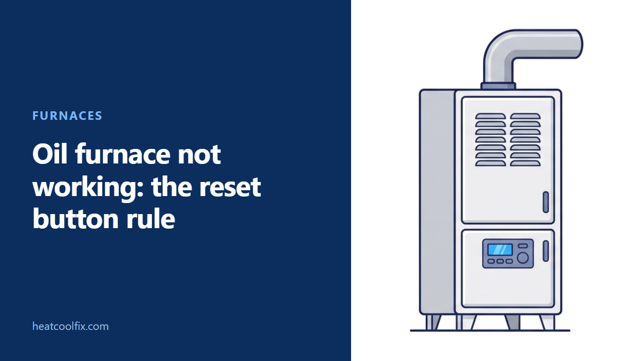 Oil Furnace Not Working: The Reset Button Rule