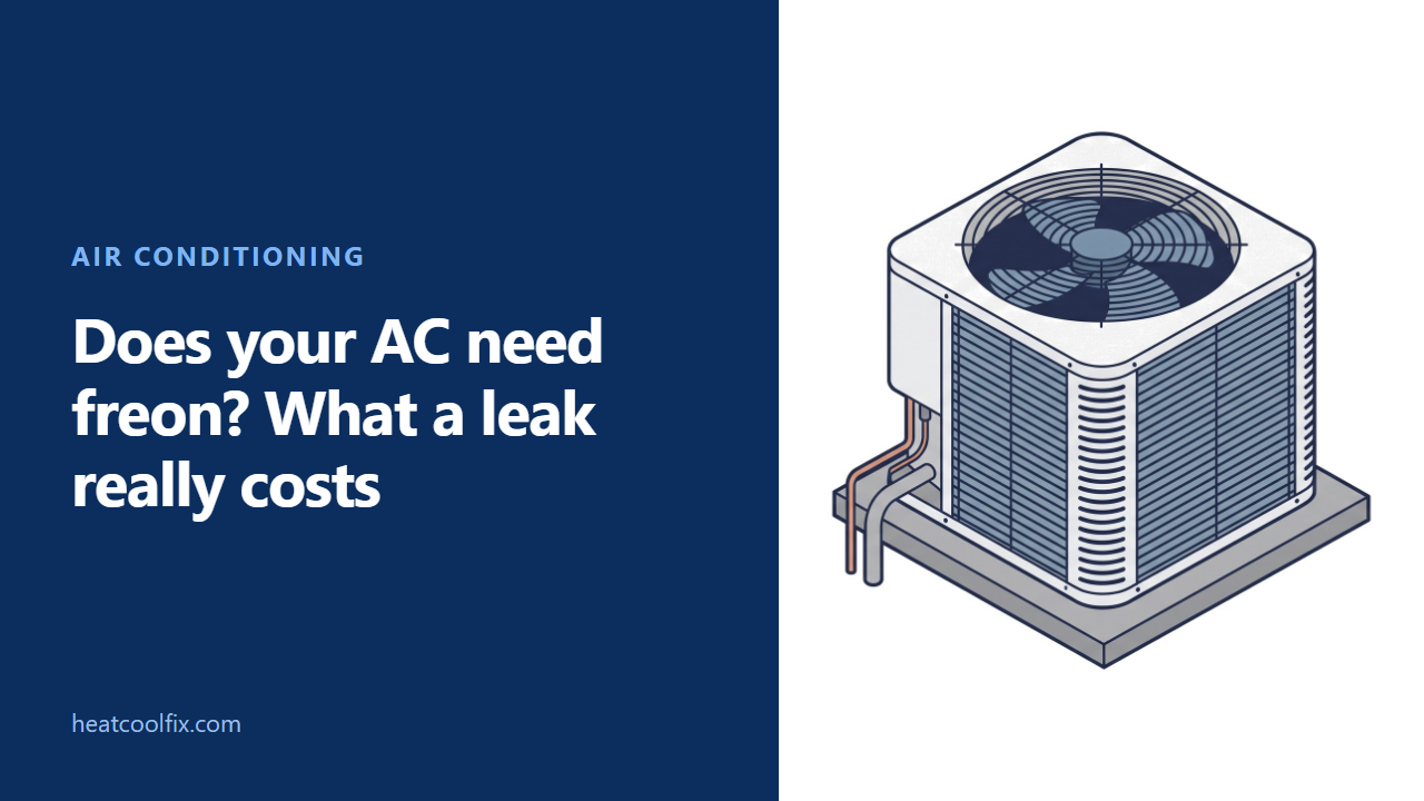 Does Your AC Need Freon? What a Leak Really Costs