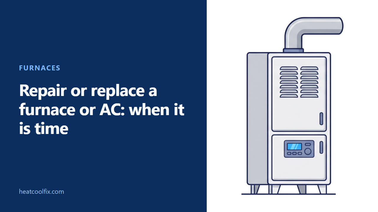 Repair or Replace a Furnace or AC: When It Is Time