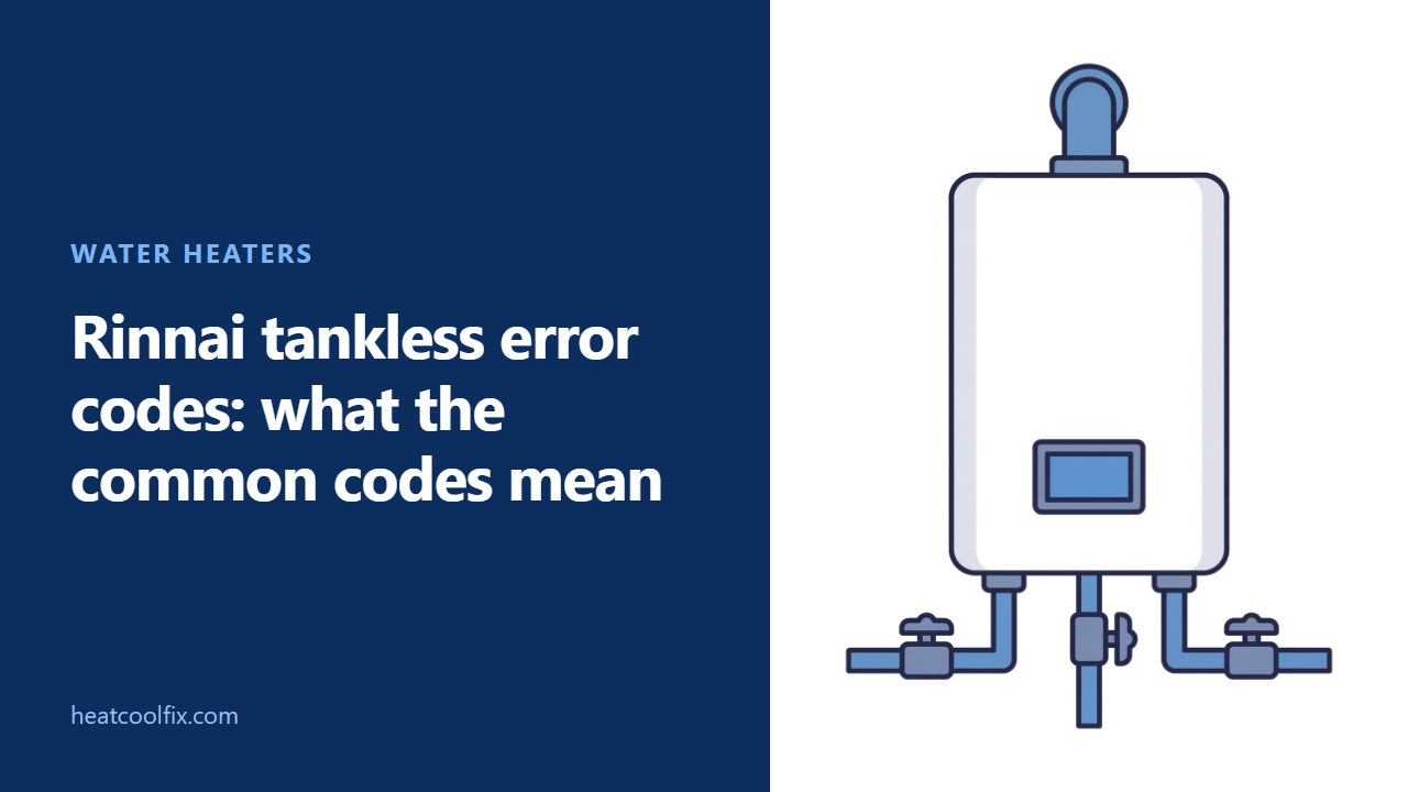Rinnai Tankless Error Codes: What the Common Codes Mean