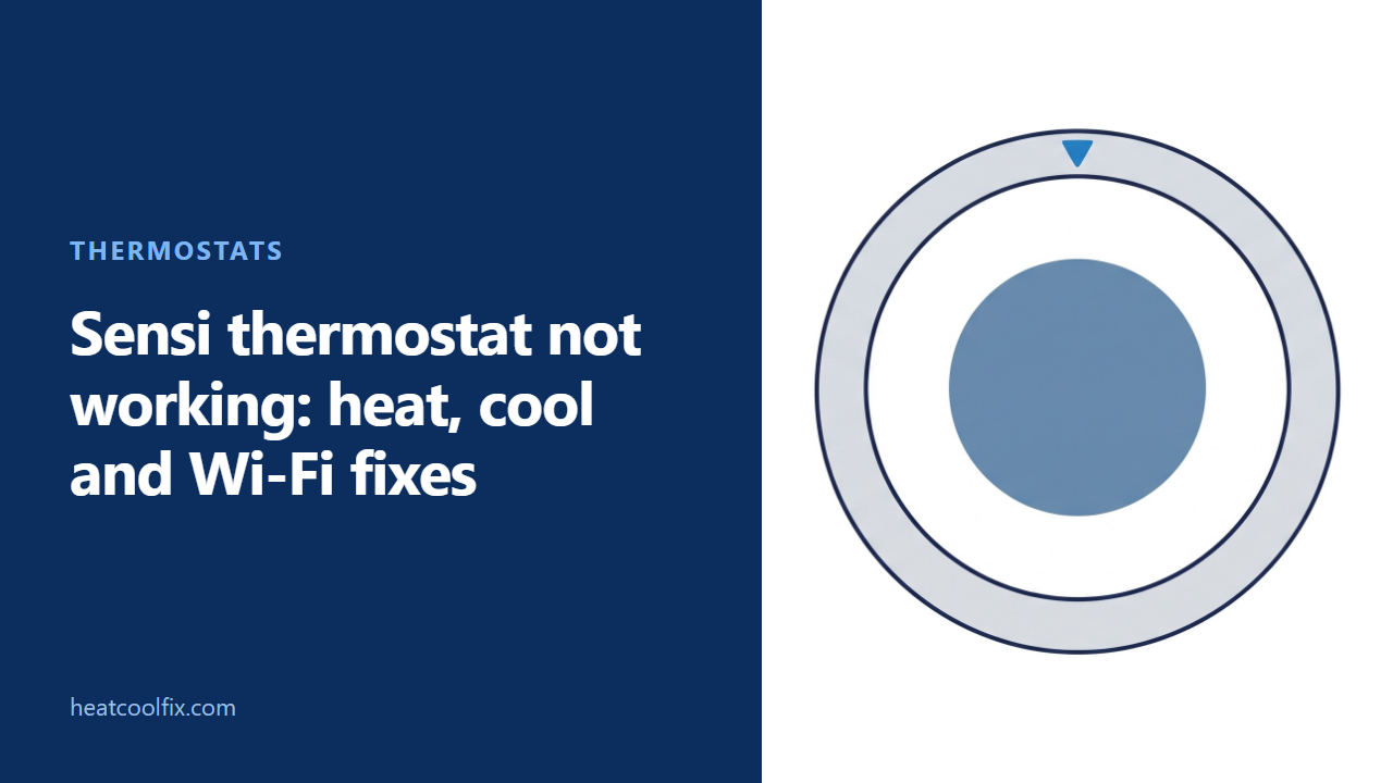 Sensi Thermostat Not Working: Heat, Cool and Wi-Fi Fixes