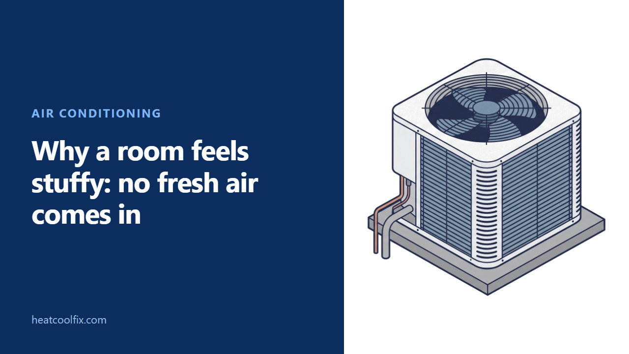 Why a Room Feels Stuffy: No Fresh Air Comes In
