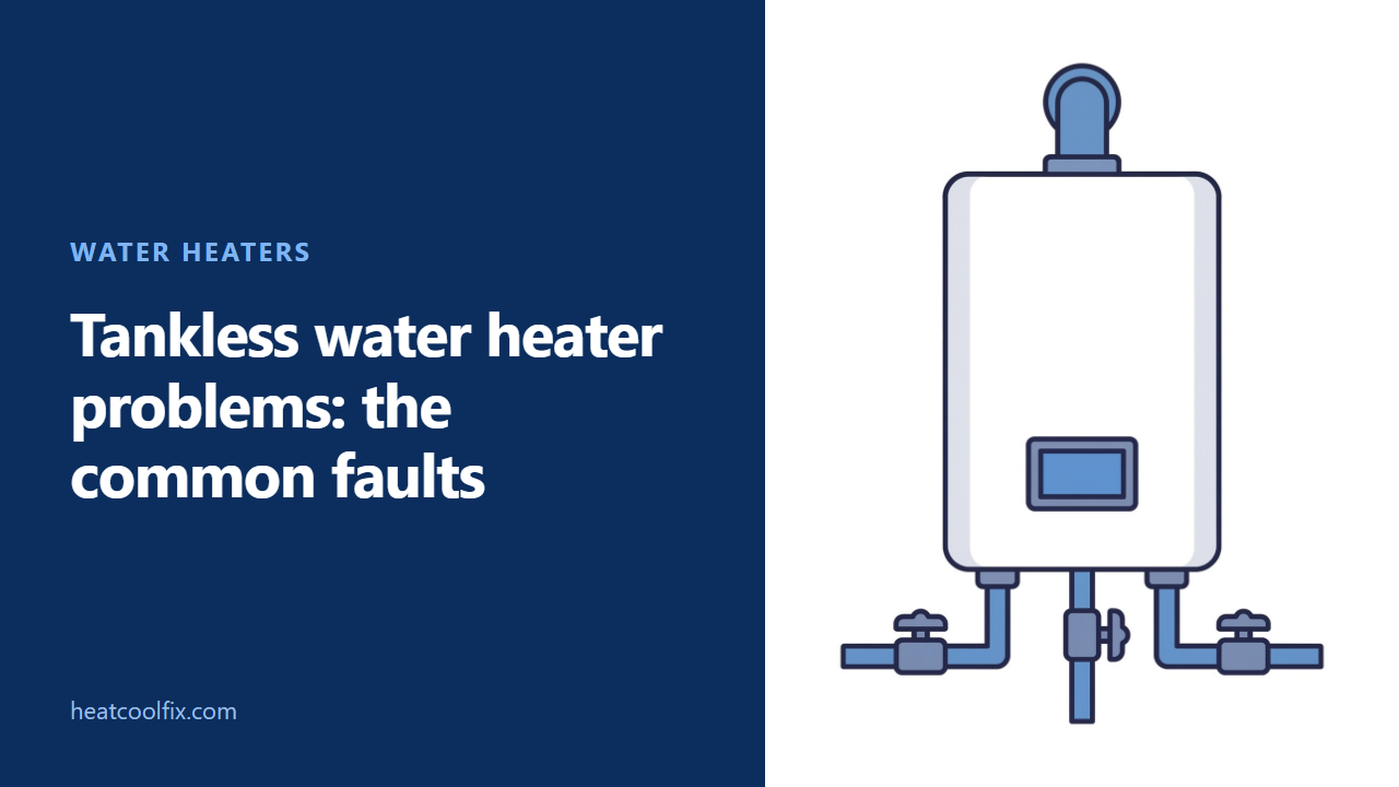 Tankless Water Heater Problems: The Common Faults