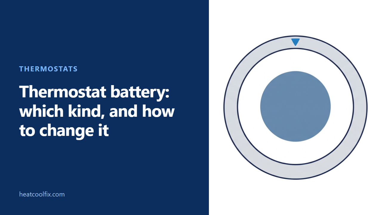 Thermostat Battery: Which Kind, and How to Change It