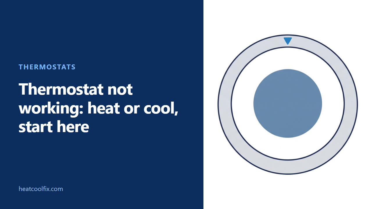 Thermostat Not Working, Heat or Cool: Where to Start