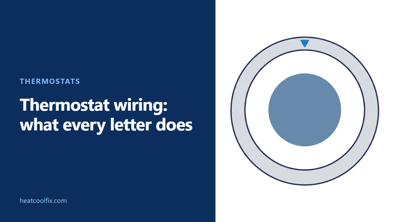Thermostat Wiring: What Every Letter and Colour Does