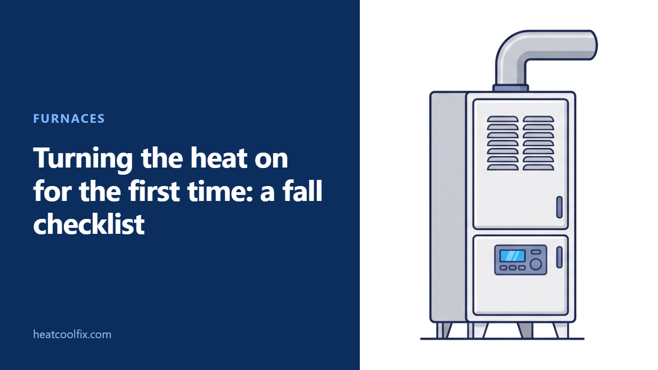 Turning the Heat On for the First Time: A Fall Checklist