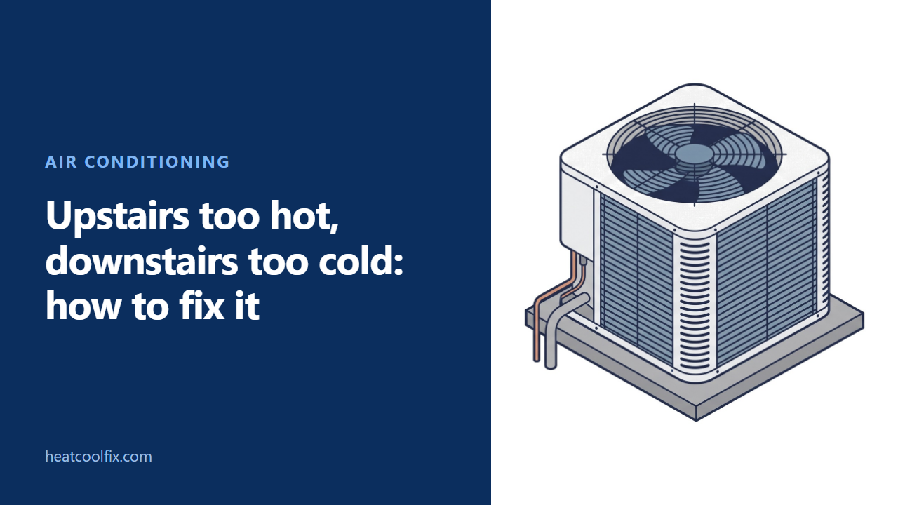 Upstairs Too Hot, Downstairs Too Cold: How to Fix It