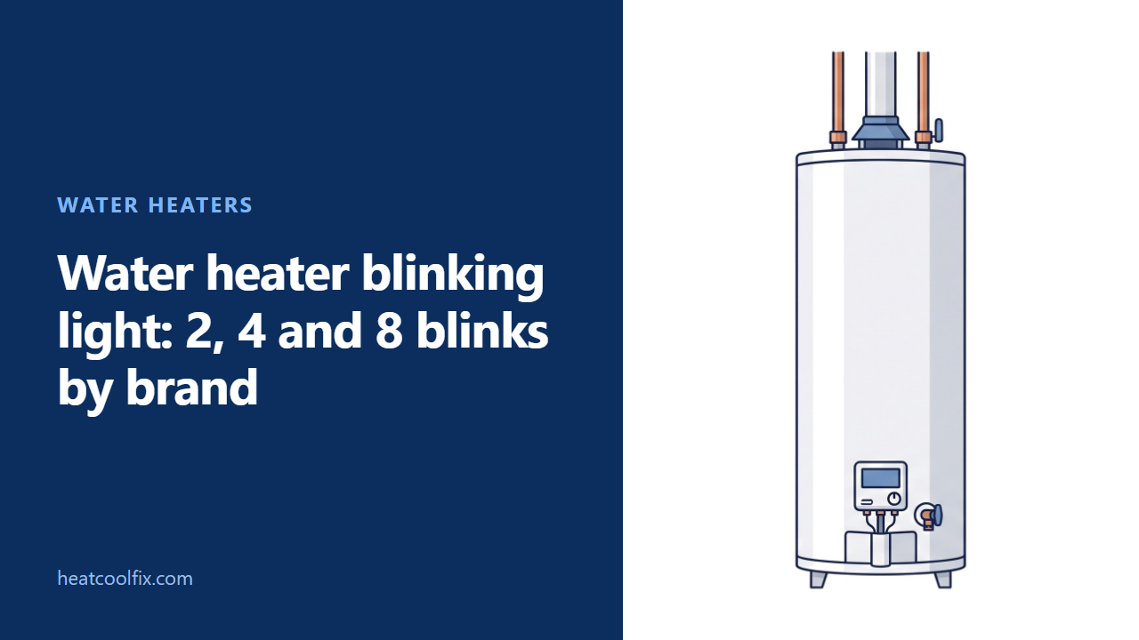 Water Heater Blinking Light: 2, 4 and 8 Blinks by Brand