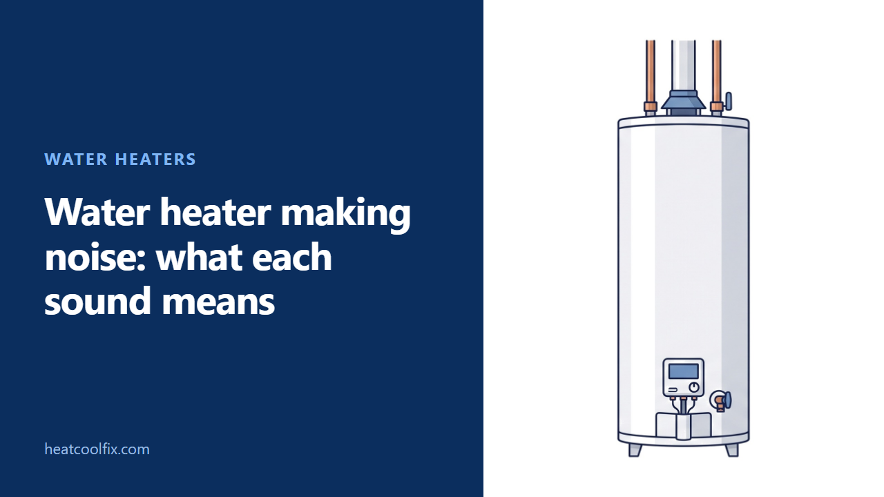 Water Heater Making Noise: What Each Sound Means