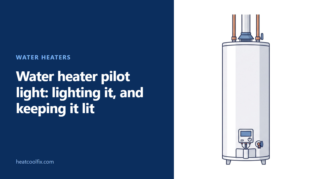 Water Heater Pilot Light: Lighting It and Keeping It Lit