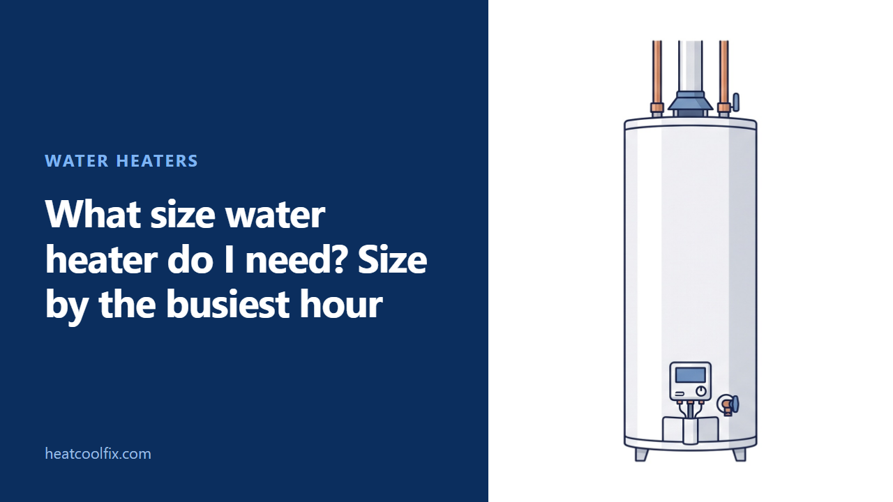 What Size Water Heater Do I Need? Size by the Busiest Hour