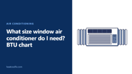 What Size Window Air Conditioner Do I Need? BTU Chart
