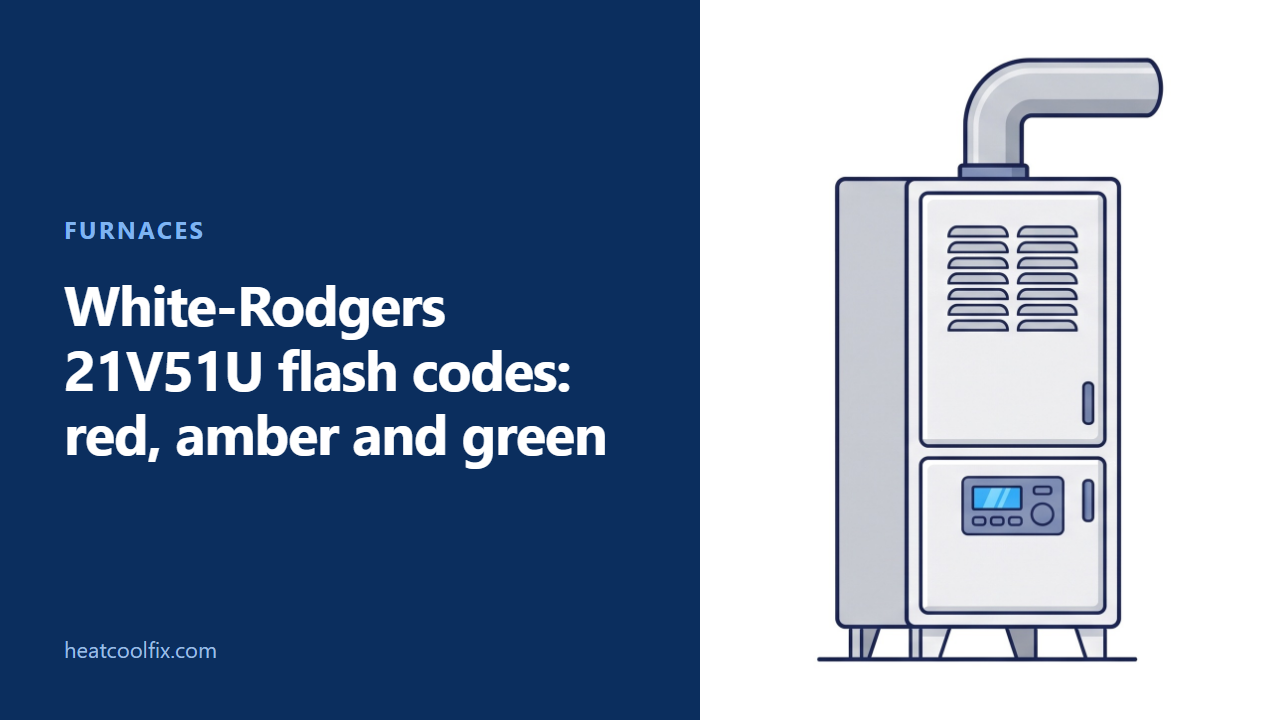 White-Rodgers 21V51U Flash Codes: Red, Amber and Green