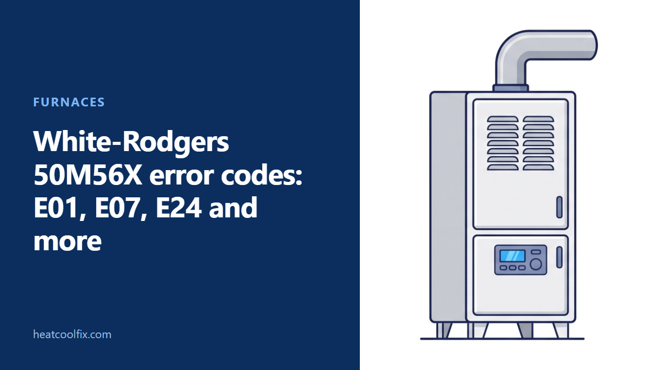 White-Rodgers 50M56X Error Codes: E01, E07, E24 and More