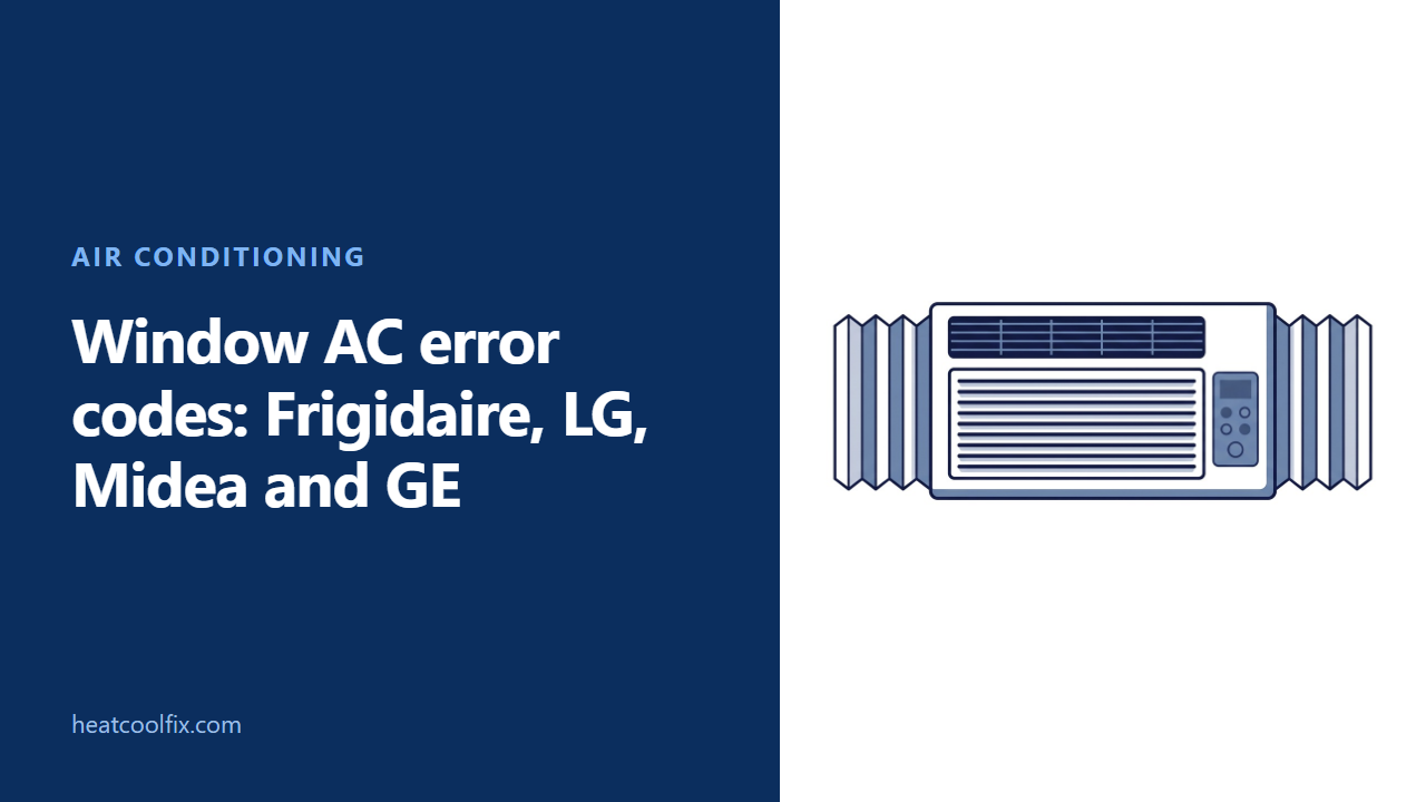 Window AC Error Codes: Frigidaire, LG, Midea and GE