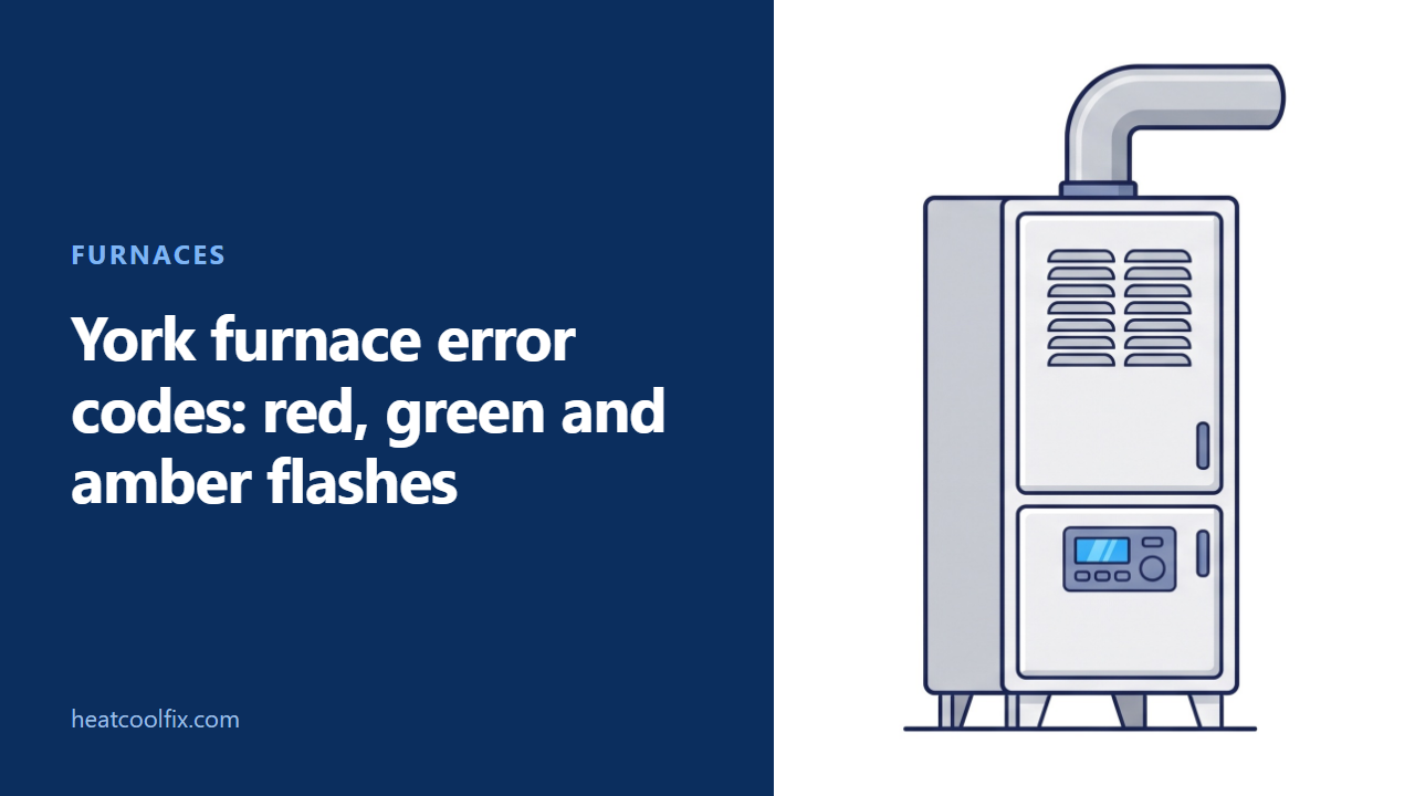 York Furnace Error Codes: Red, Green and Amber Flashes